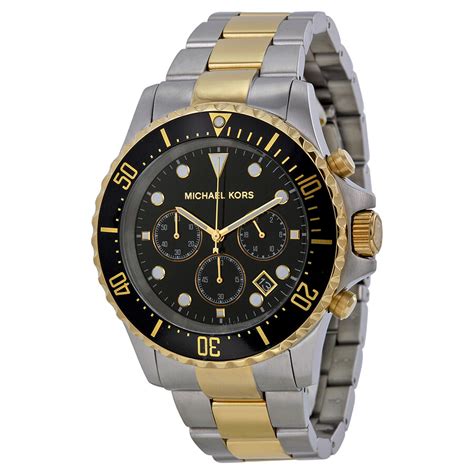 michael kors two tone mens watch|michael kors everest chronograph.